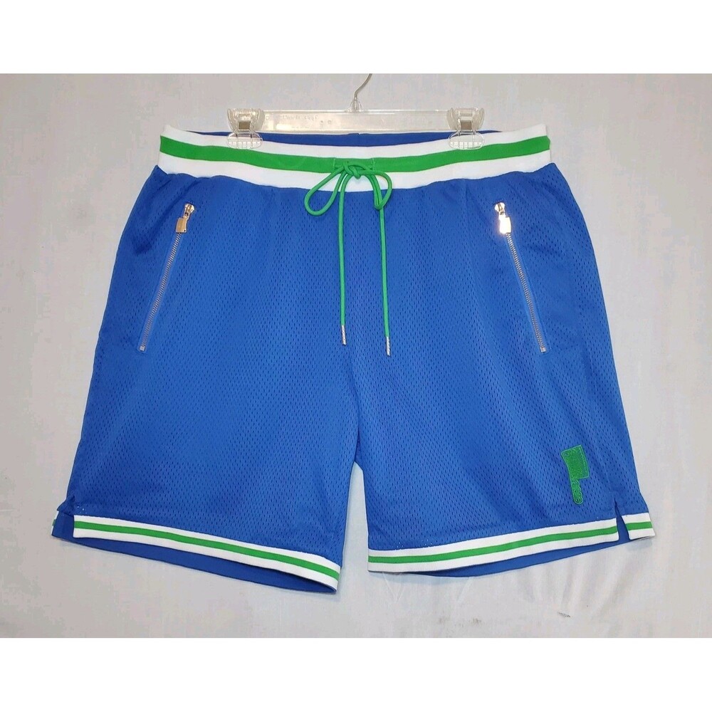 Rare Lamb Chops Mens Sz XXL Bright Blue Basketball Shorts Jersey Pockets